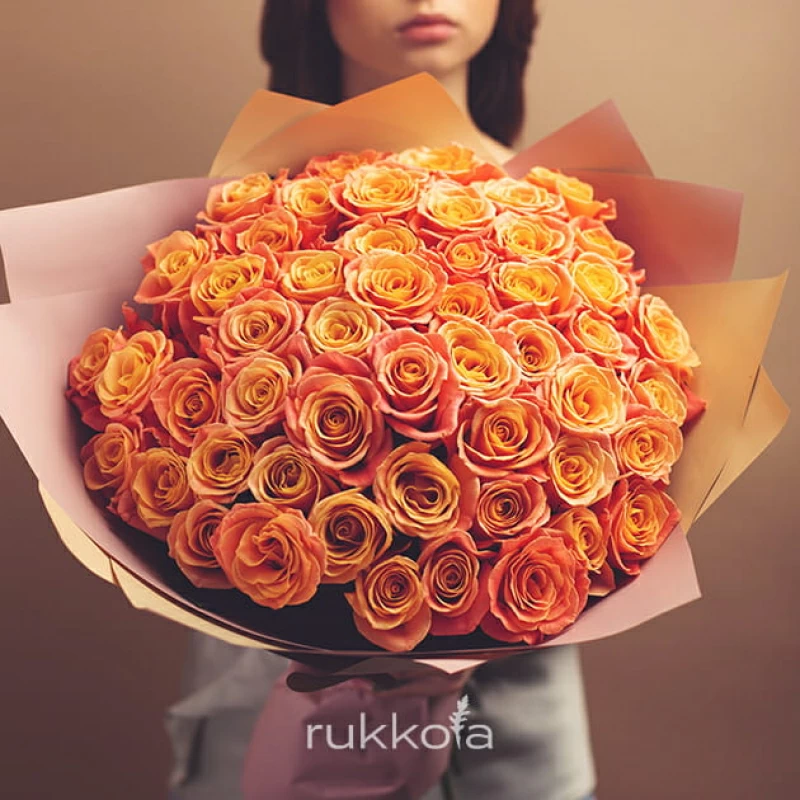 51 персиковая роза